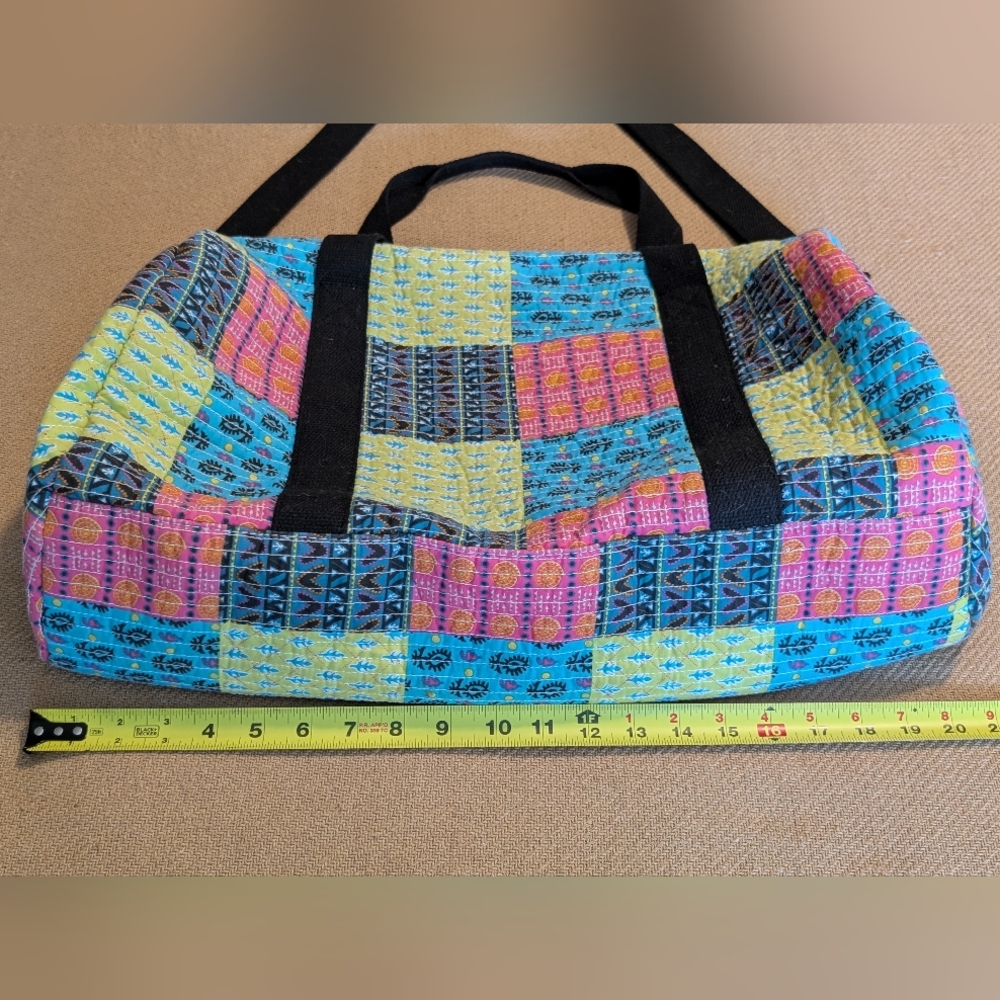 Mossimo Supply Co Multicolor Patchwork Small Duff… - image 12